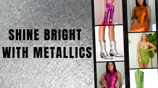 Shine Bright with Metallics: The Hottest Trend of the Season at Luxxe!
