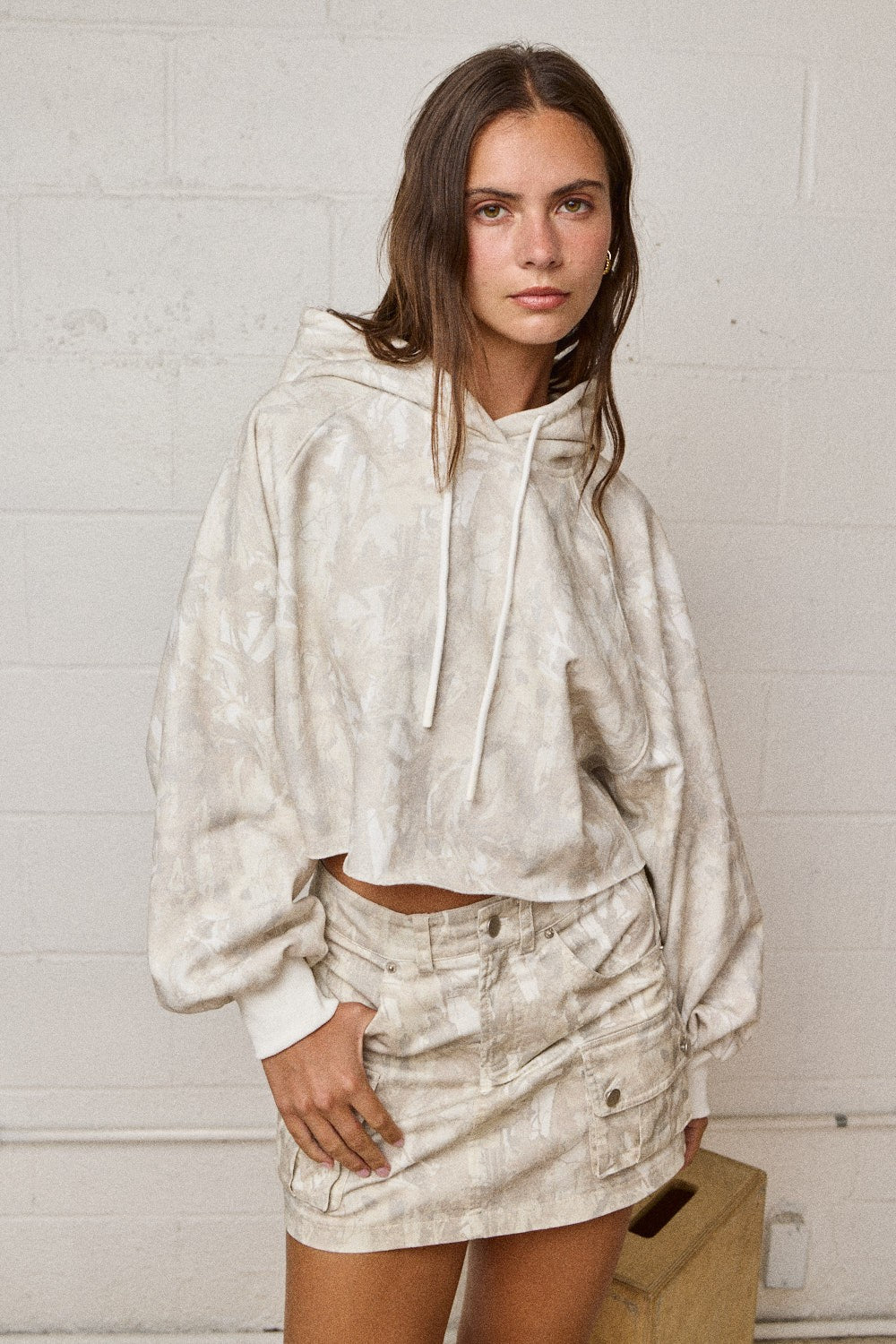 Barely There Cropped Hoodie