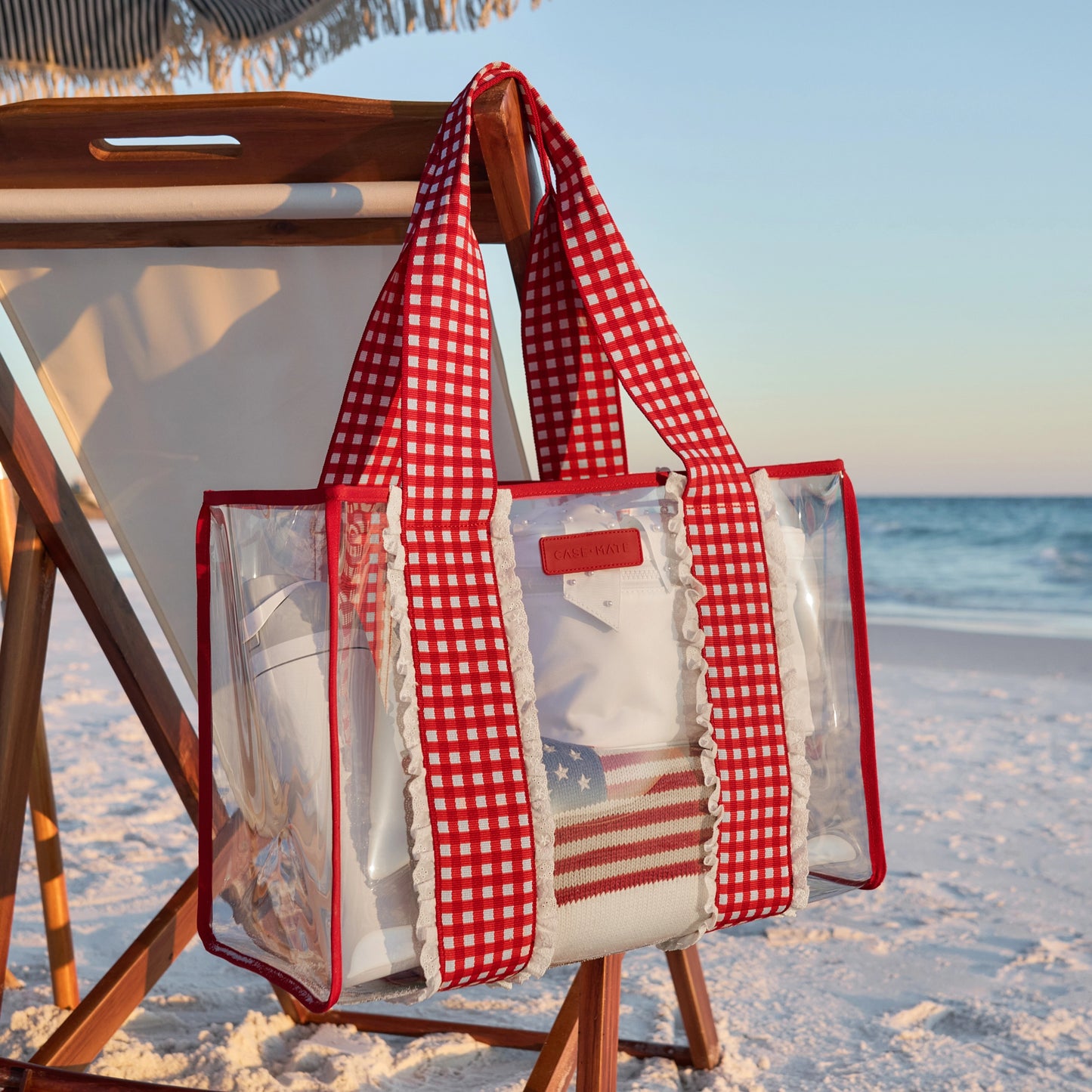 Case-Mate Cherry Gingham Jelly Tote Bag