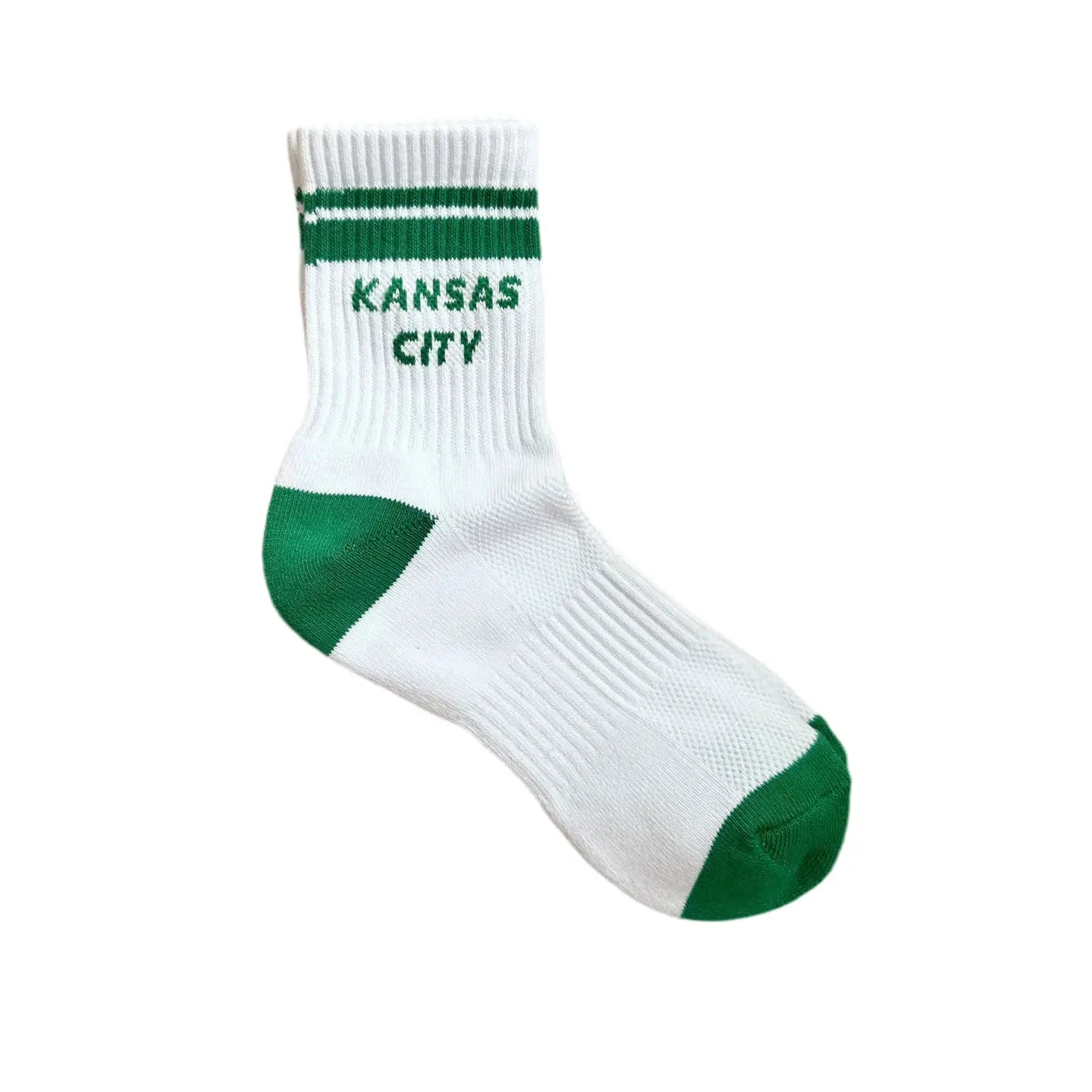 Kansas City Crew Socks - White & Green