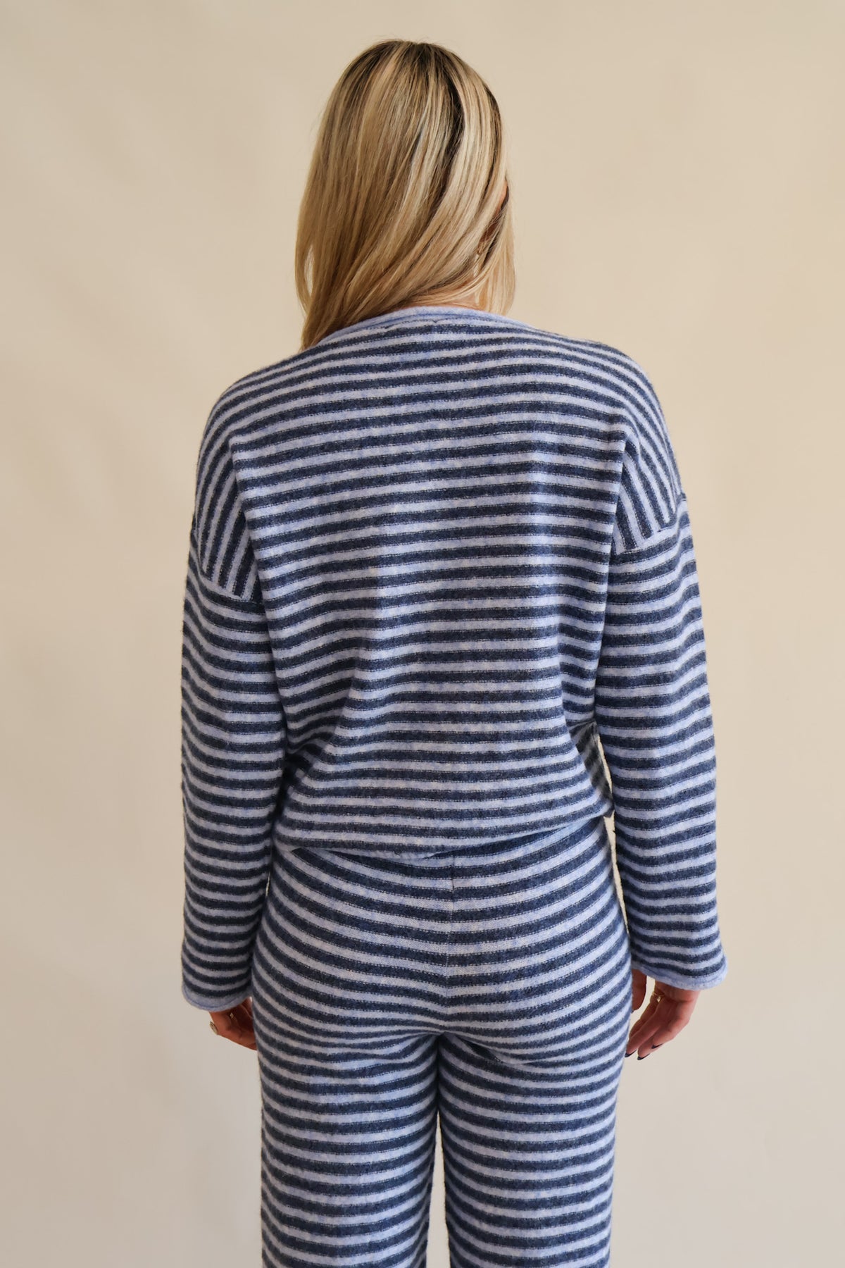Ella Striped Sweater dark-blue-sky