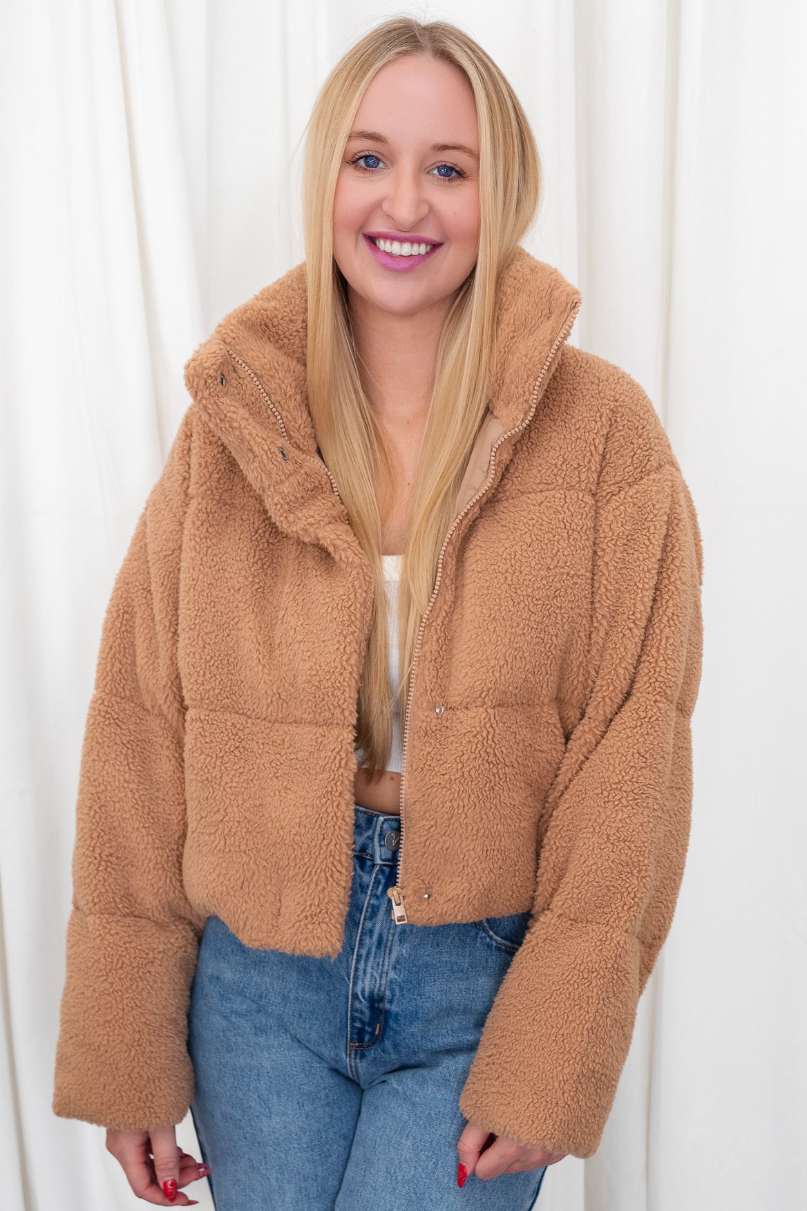 Plush Jacket - Camel