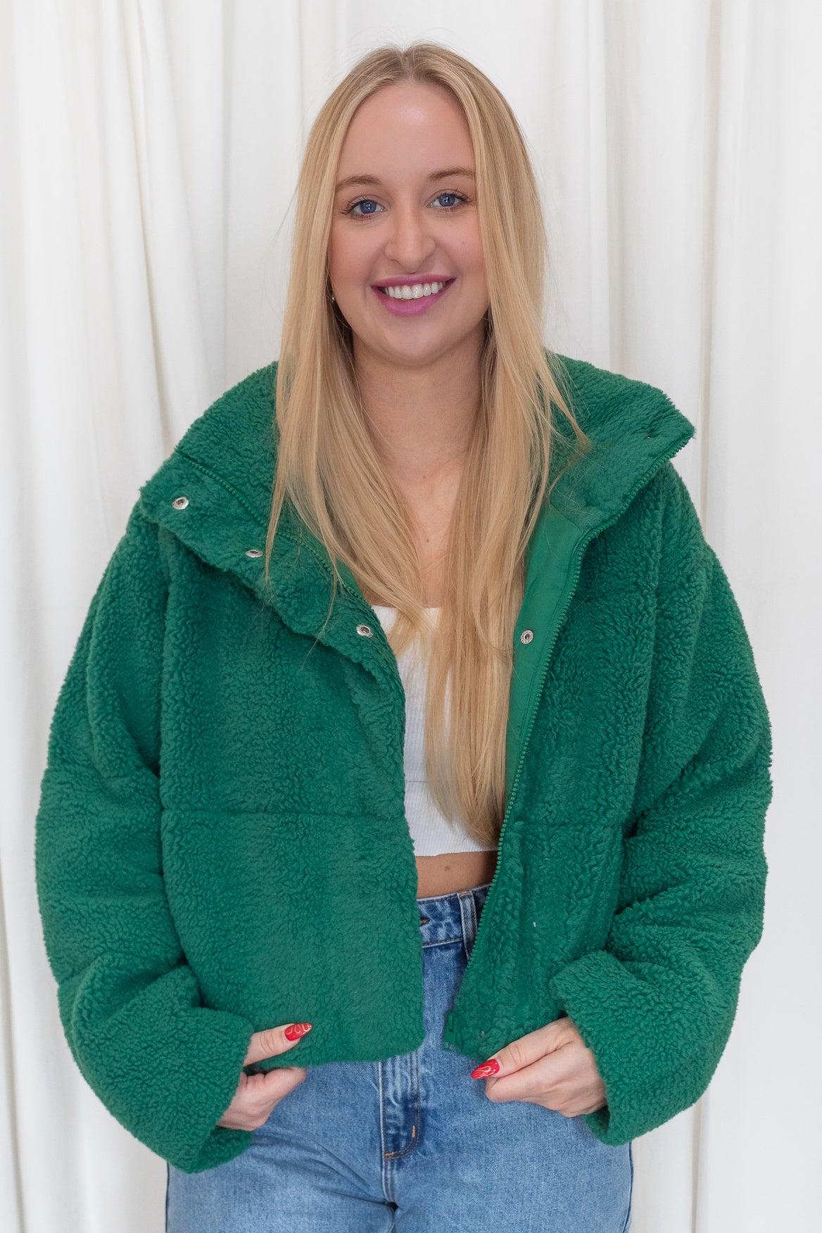 Plush Jacket - Green