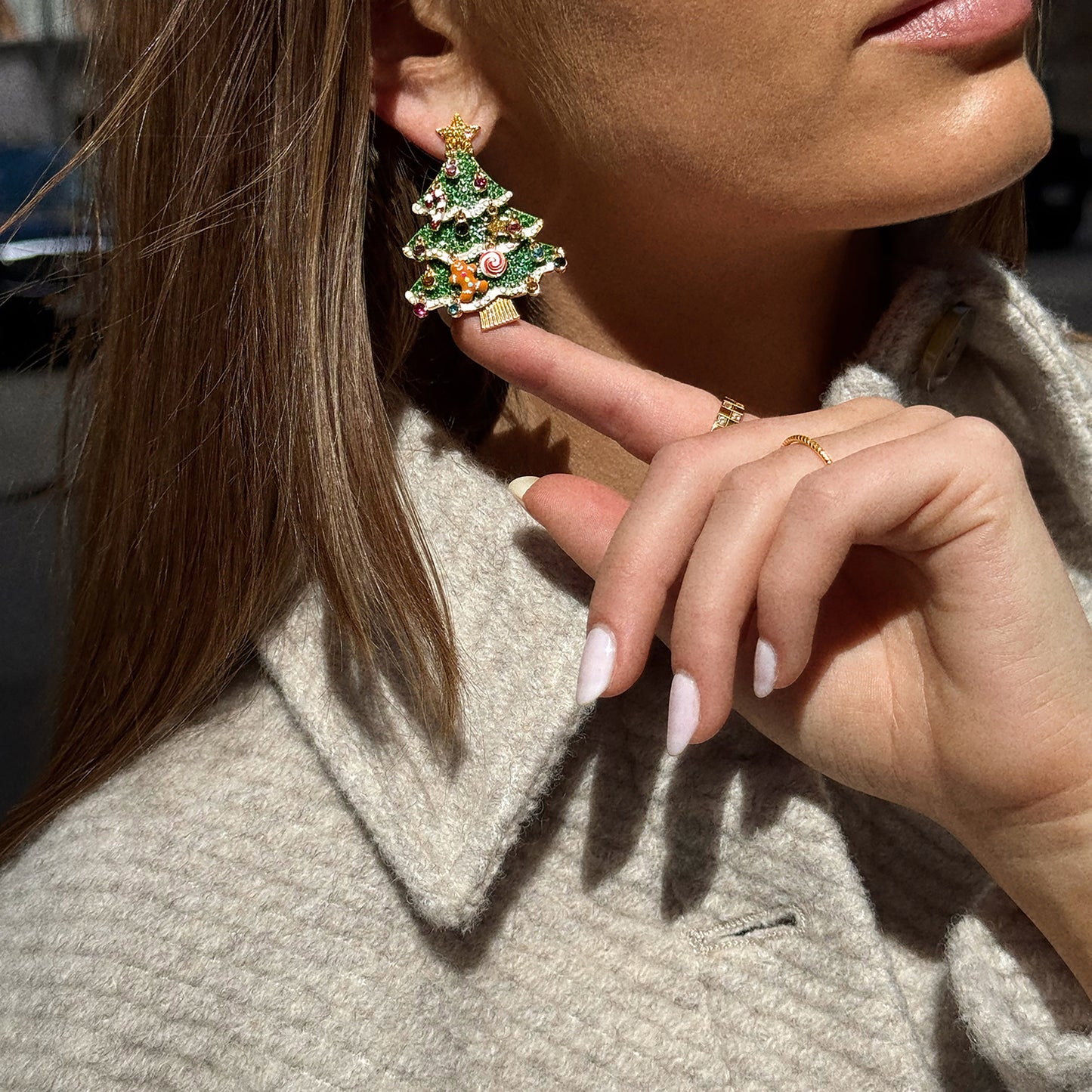 Oh Glitzmas Tree Earrings