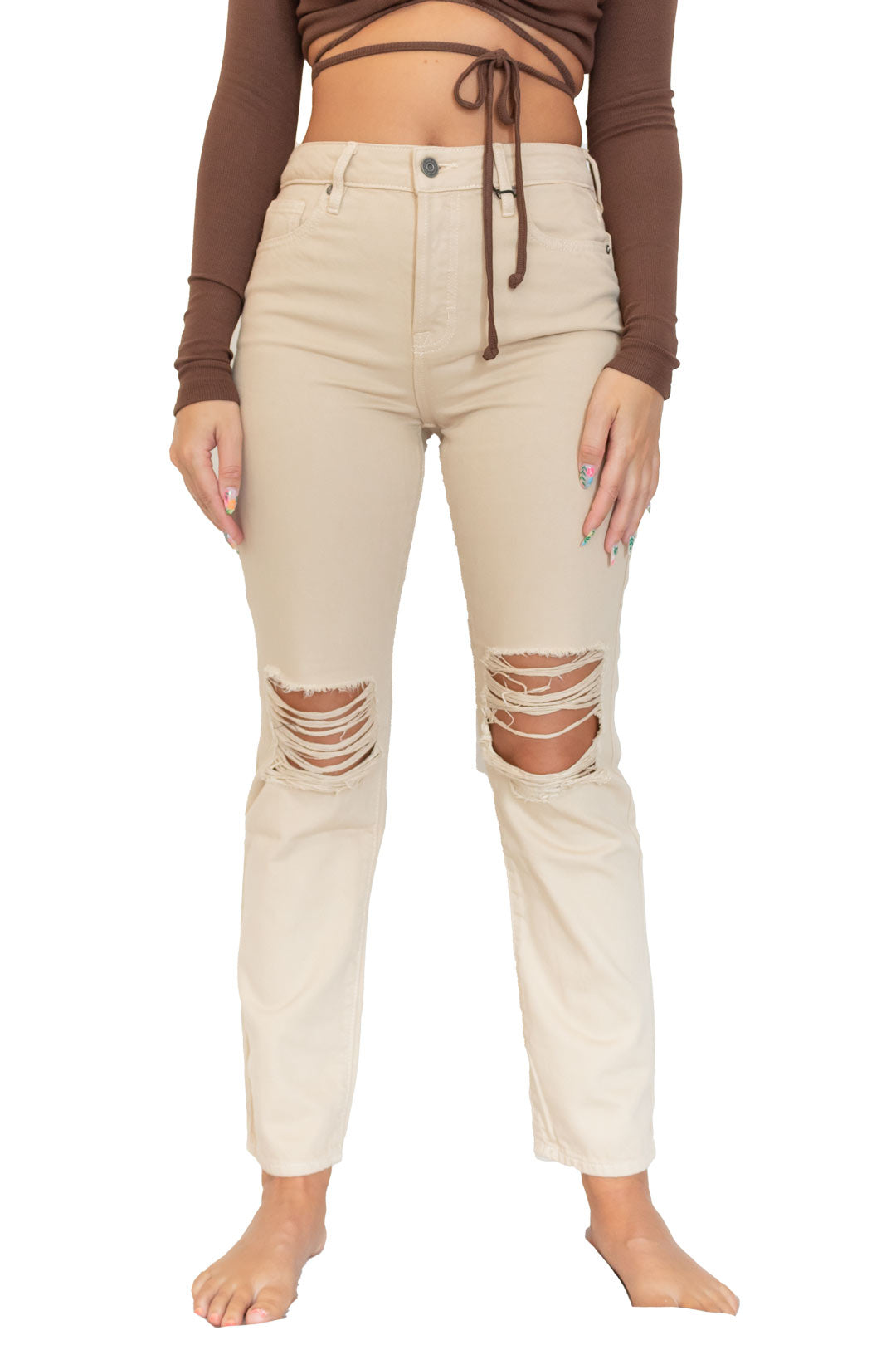 Tracey Straight Leg Jeans - Luxxe Apparel