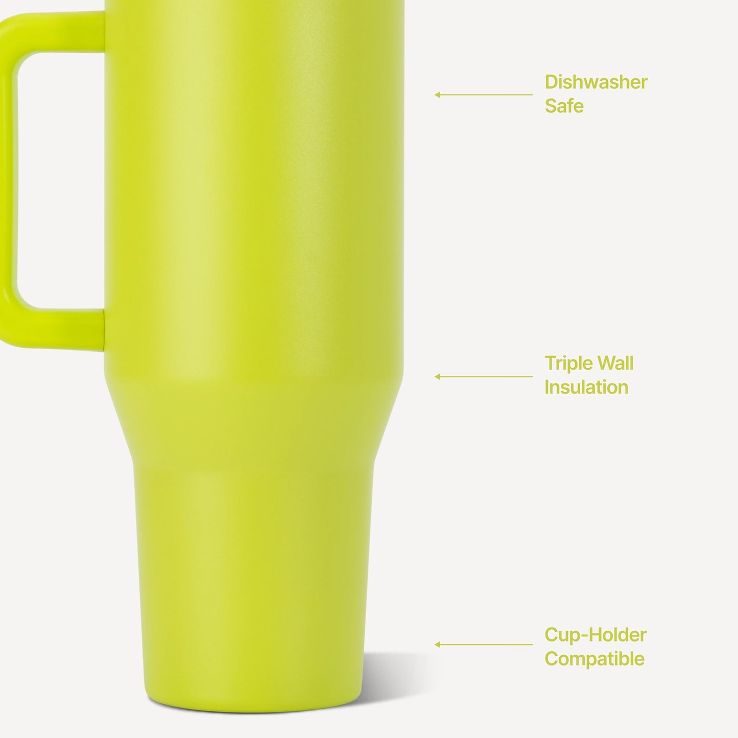 Lemon Lime Hydro Jug 40 ounce Travel Tumbler