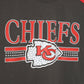 Chiefs Bling Striped Crop Tee