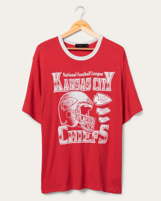 Chiefs Oversized Ringer Tee