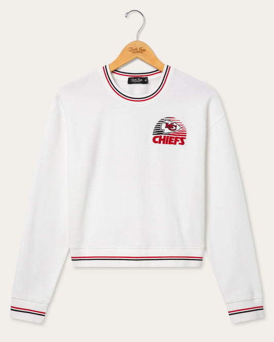 Kansas City Chiefs Cropped Striped Fleece