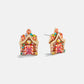 Sweet Noel Gingerbread House Earrings