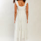 Women's white maxi dress