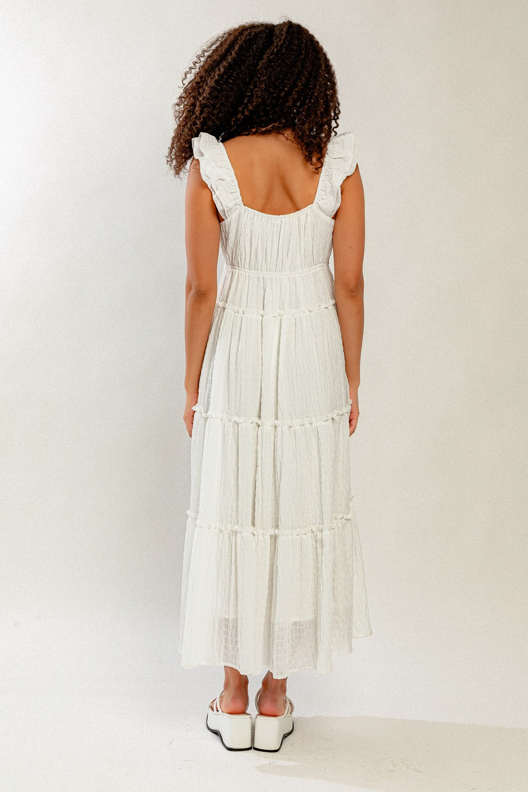 Women's white maxi dress