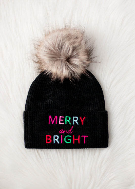 Merry & Bright Beanie - Black