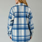 Cozy Check Plaid Jacket - Blue