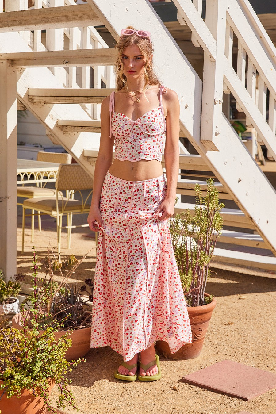 Cherry Blossom Maxi Skirt