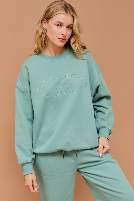 Santa Monica Embroidered Hoodie