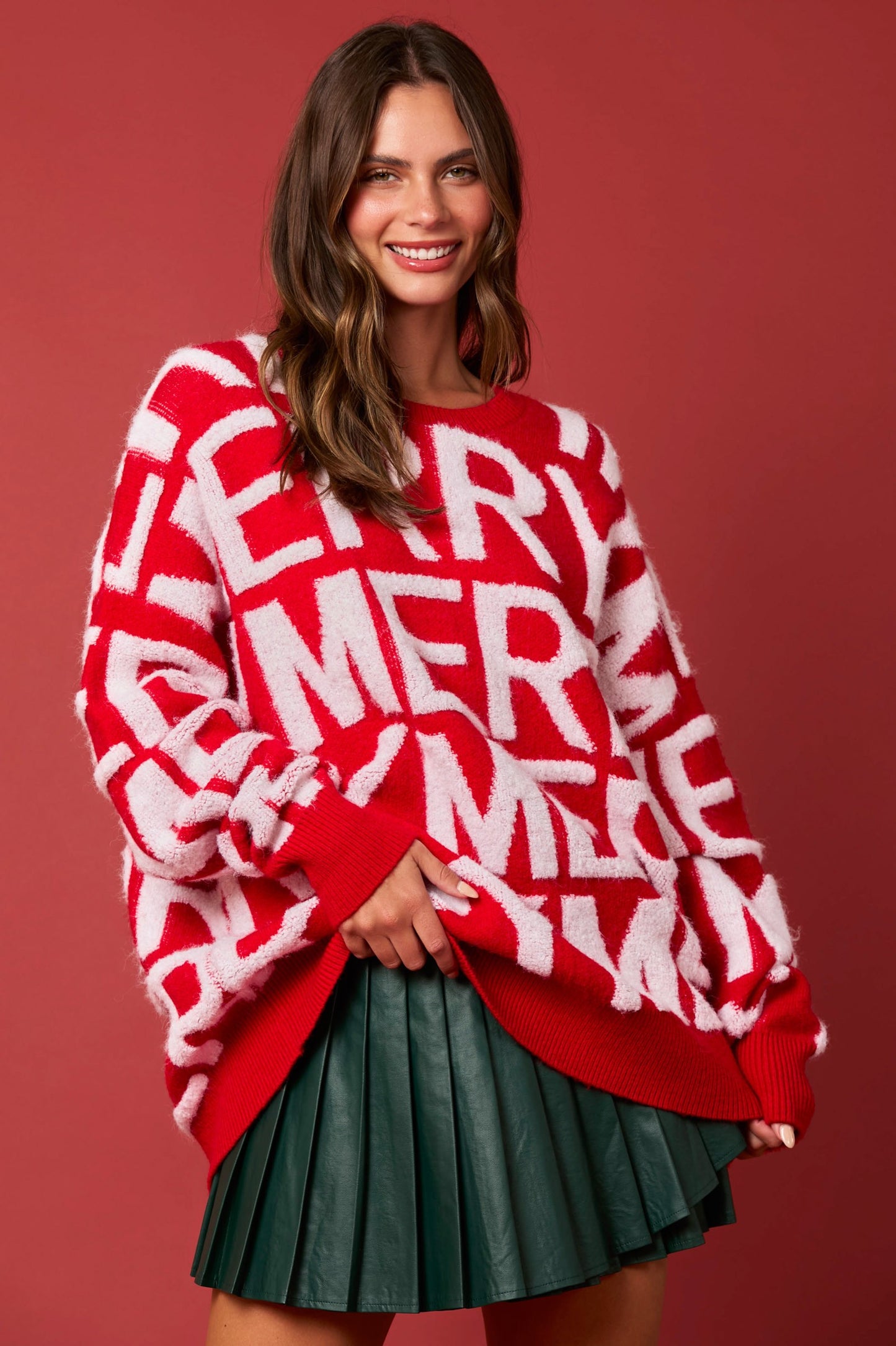 Merry Madness Sweater - Red