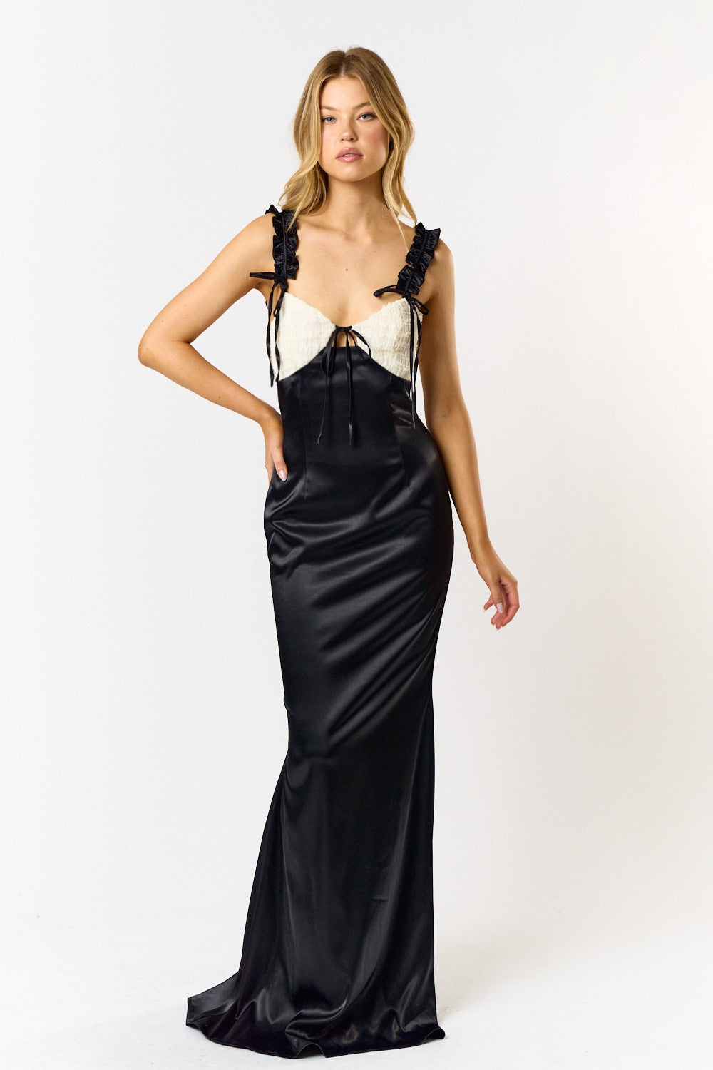 Midnight Snow Maxi Dress