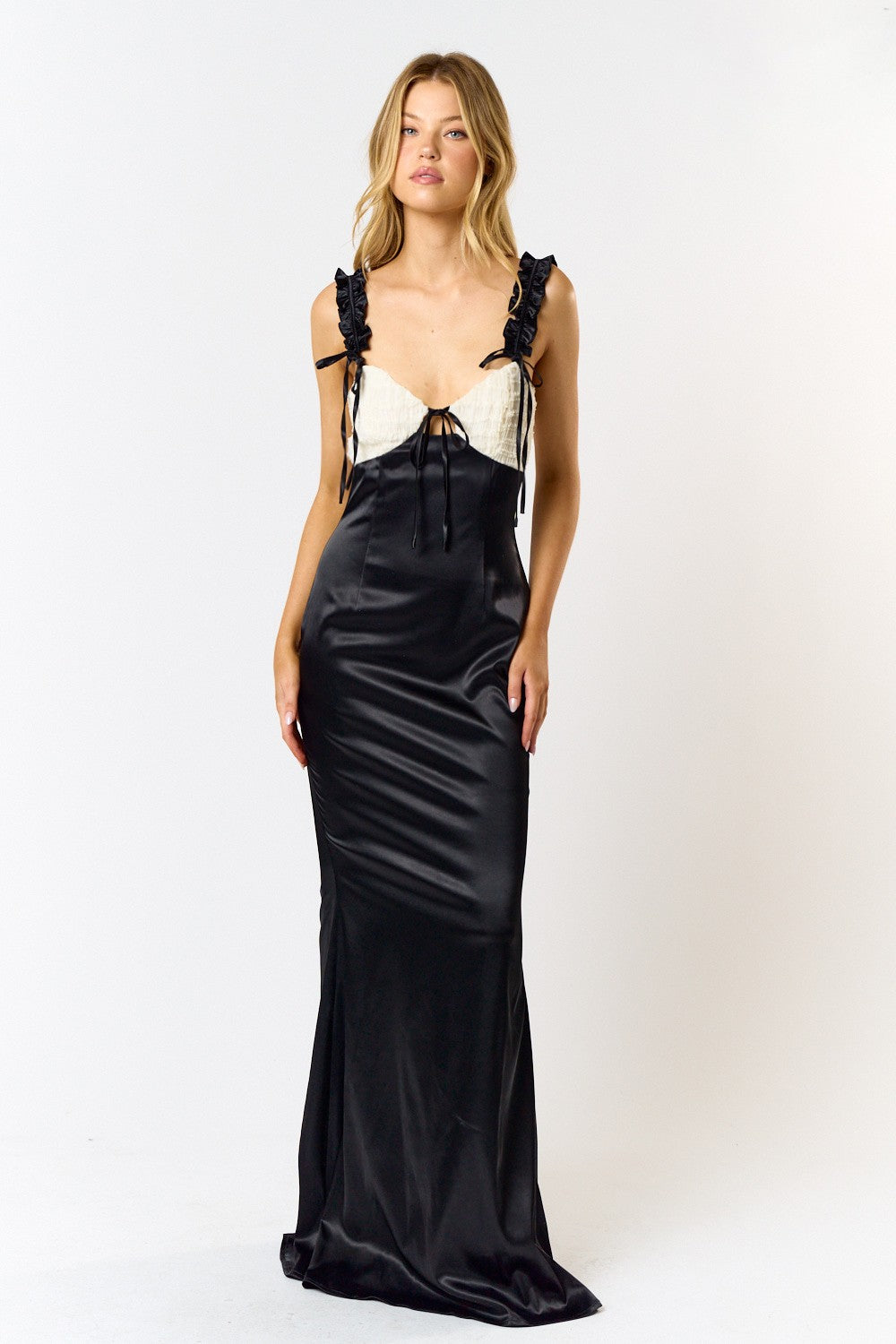 Midnight Snow Maxi Dress