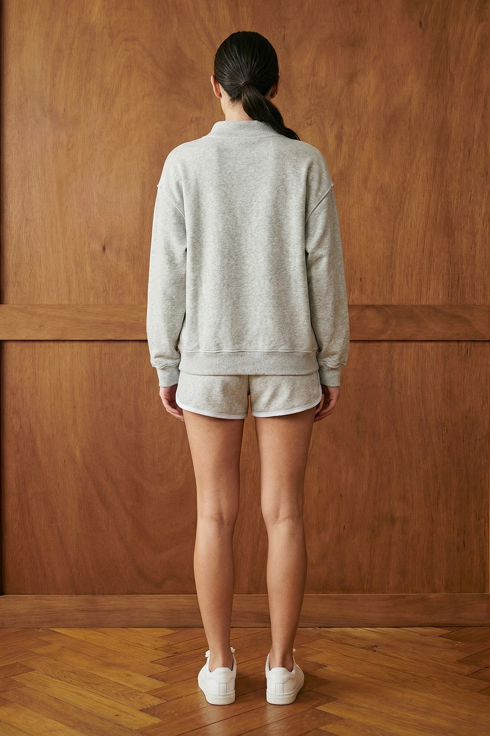Mother Mockneck Sweatshirt - Grey