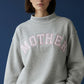 Mother Mockneck Sweatshirt - Grey / Pink
