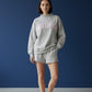 Mother Mockneck Sweatshirt - Grey / Pink