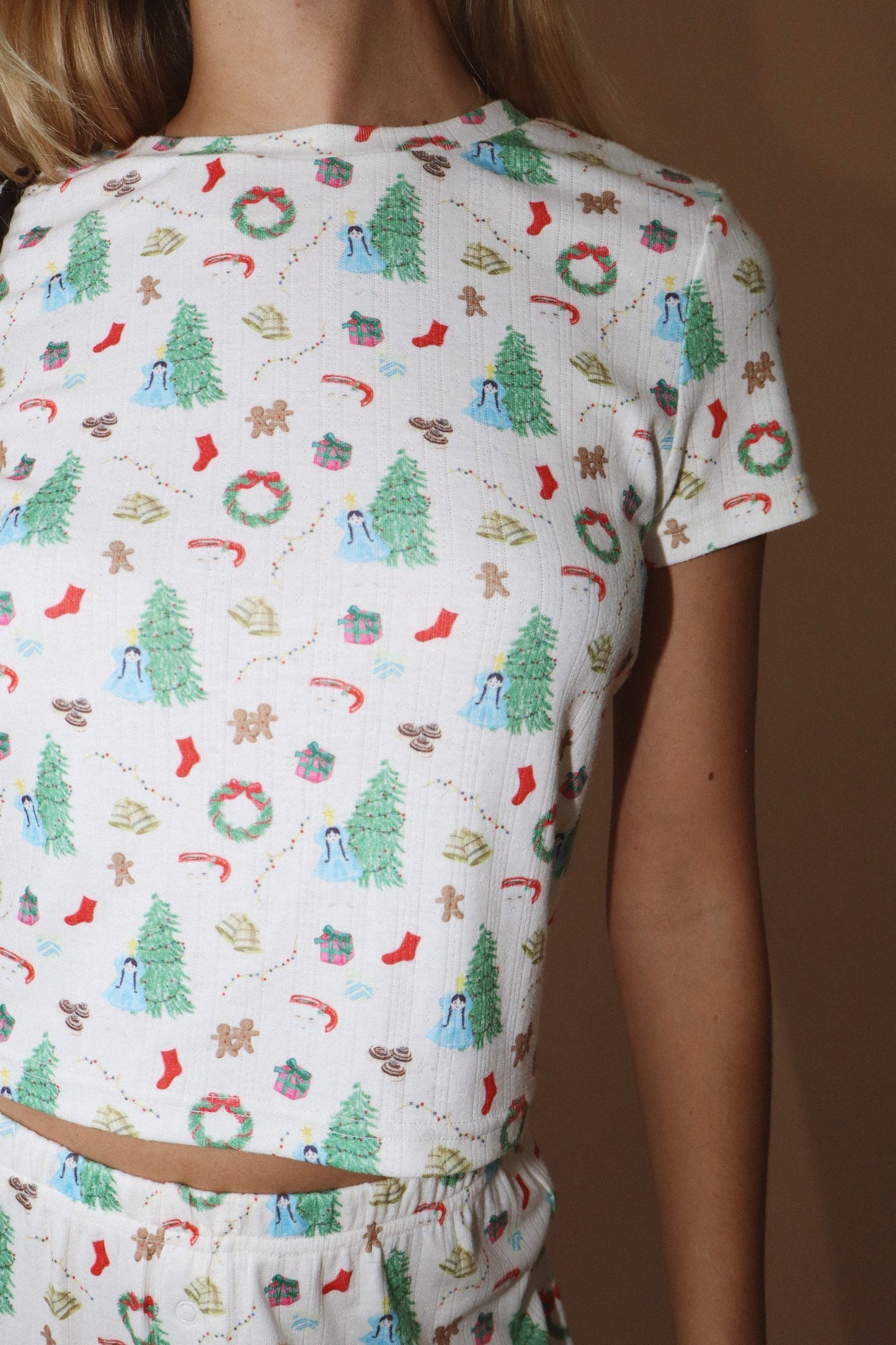 Santa's Favorite Cropped Shirt