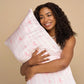 Holiday Satin Pillowcase in Striped Bows - Standard
