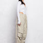 Rhea Cargo Pants -Beige