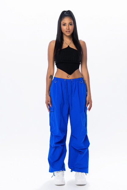 Rhea Cargo Pants - Blue