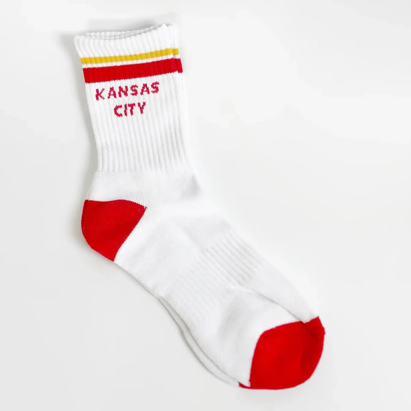 Kansas City Crew Socks - Red & Yellow