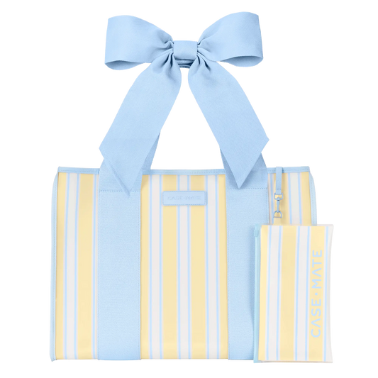 Case-Mate Cabana Stripe Bow Jelly Tote Bag