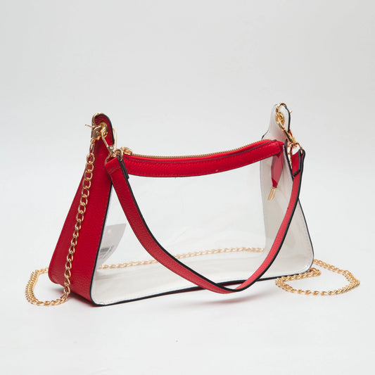Marilyn Clear Bag - Red