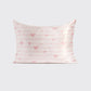 Holiday Satin Pillowcase in Striped Bows - Standard