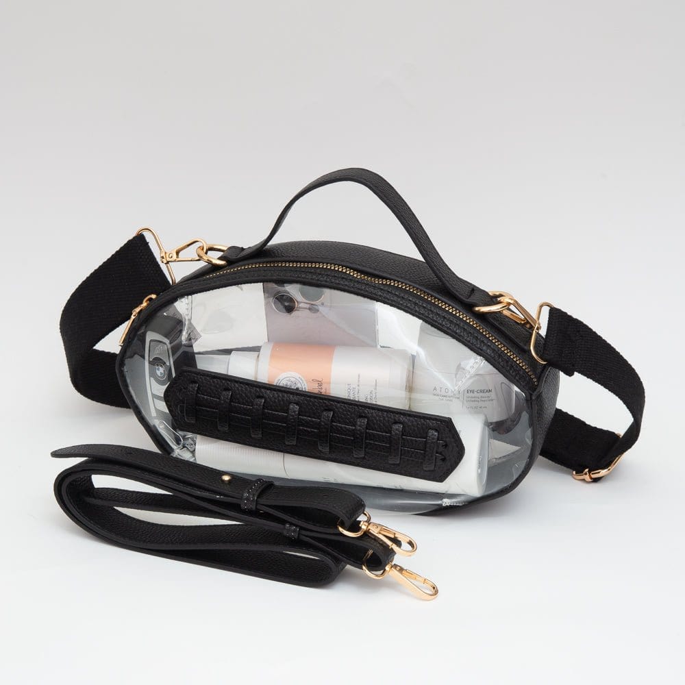 Fotball Clear Purse - Black