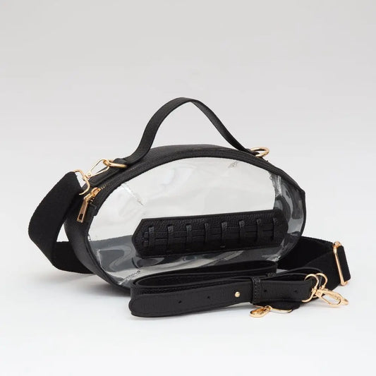 Fotball Clear Purse - Black