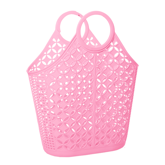 bubblegum pink Jelly Tote Bag