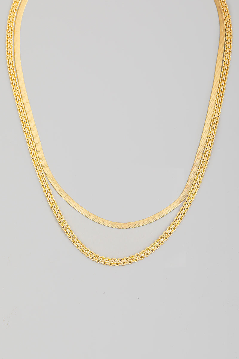 Layered Chains Necklace