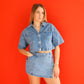 Blue Jean Cropped Shirt