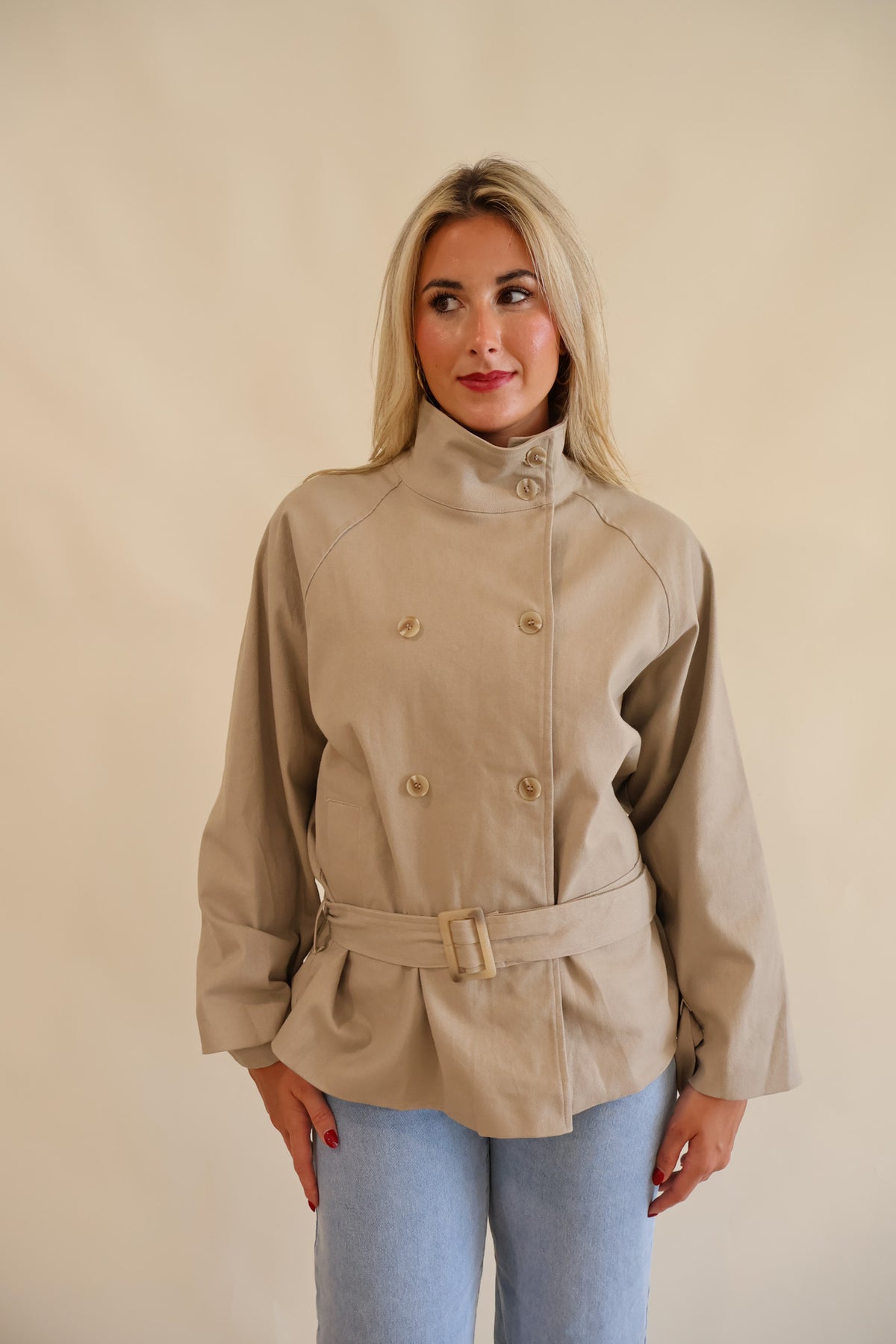 Monroe Trench Jacket khaki