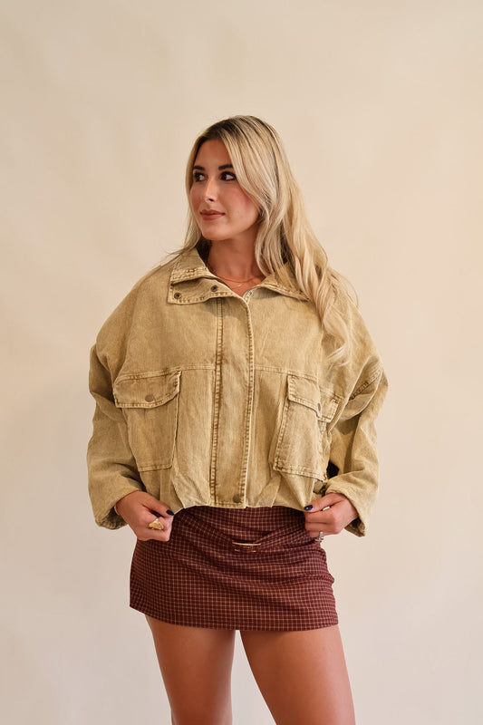 The Saint Coduroy Jacket beige