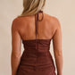 Felice Halter Top burgundy