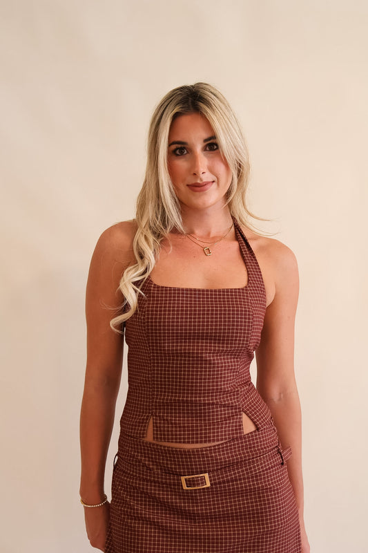 Felice Halter Top burgundy