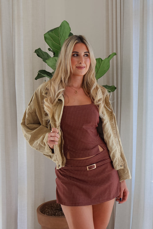 Felice Skort burgundy
