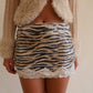Romy Skirt Beige animal