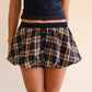 Tessa Skirt navy plaid