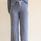 Ella Striped Pants dark blue-sky