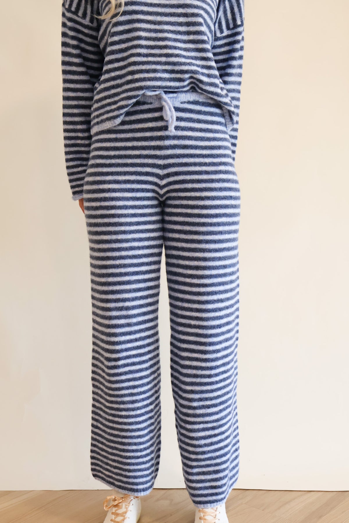 Ella Striped Pants dark blue-sky
