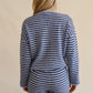 Ella Striped Sweater dark-blue-sky