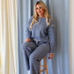 Ella Striped Sweater dark-blue-sky